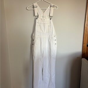 Abercrombie & Fitch White Women's Denim Overalls